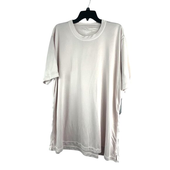 Visitor Premium Men's Solid Poly Crew Neck T-Shirt XXL Pastel Pink Short Sleeves - Picture 8 of 8